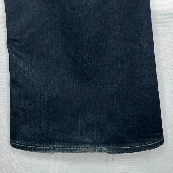 Silver Suki Jeans Dark Wash Mid Boot  Embellished Pockets Streetwear Y2K Sz 18 - Picture 6 of 8